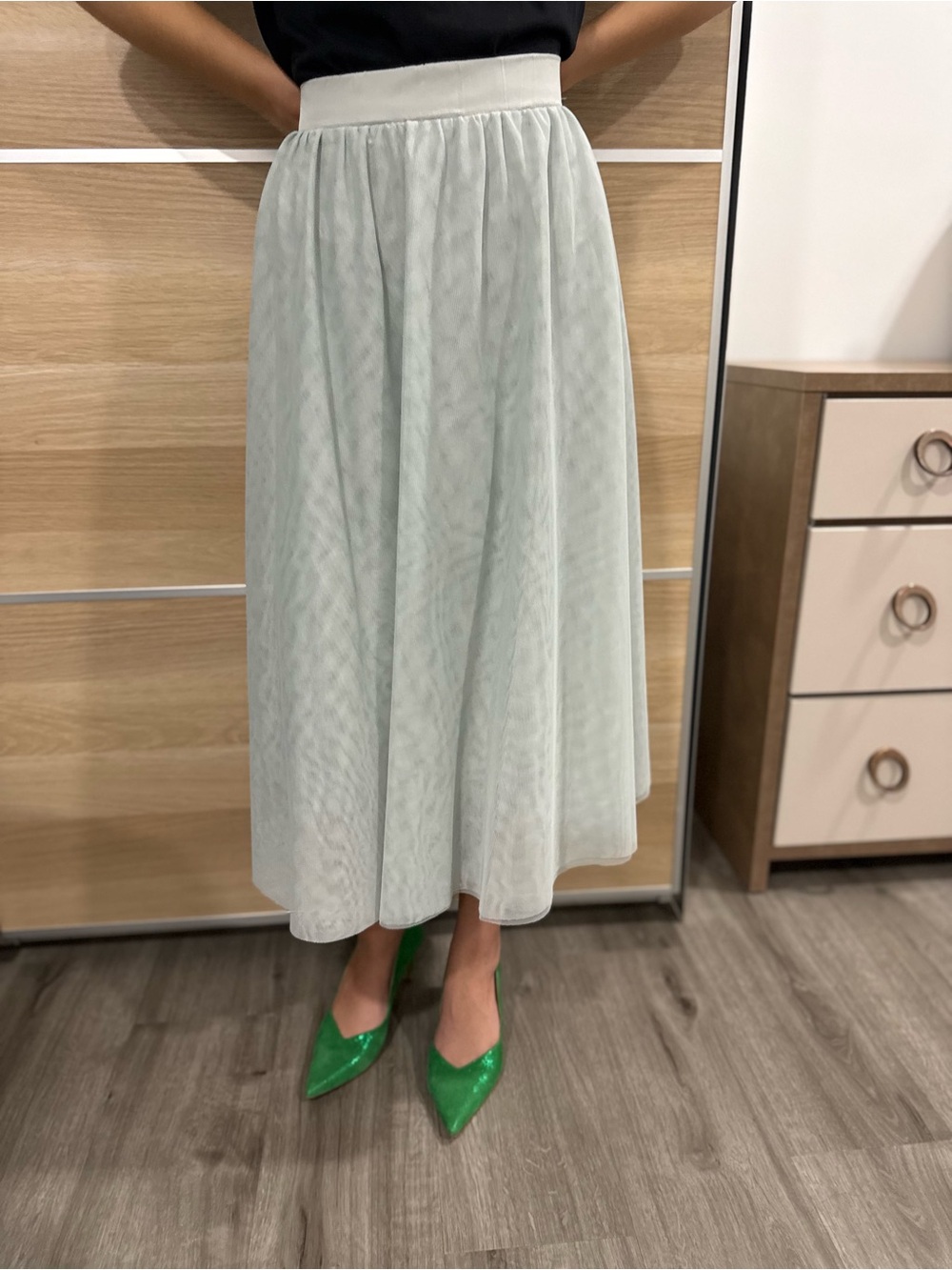 Tantrums Mint Green Midi Skirt